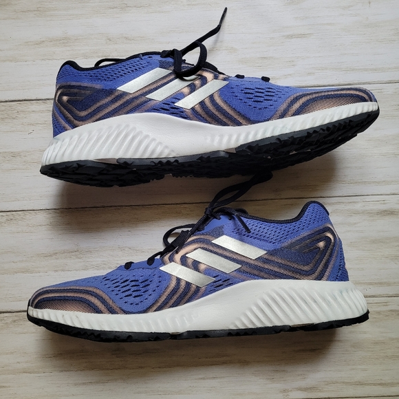 Adidas Aerobounce 2 Running Shoes Lilac/Silver Women's 10 AQ0540 Sneakers Gym - Picture 5 of 12